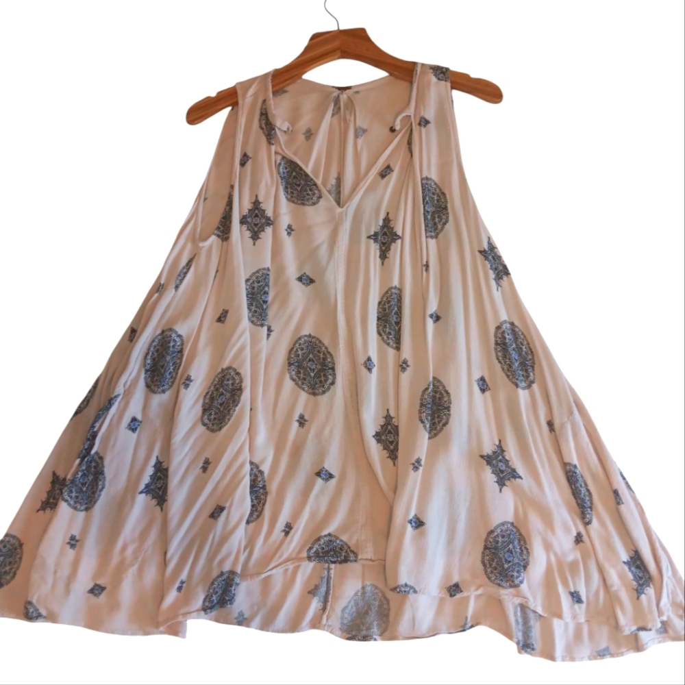 Free People Flowy Sleeveless Dress with Hidden Pockets